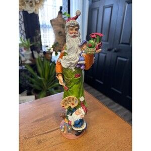 Lenox 2008 "Finishing Touches" annual Santa pencil style sculpture